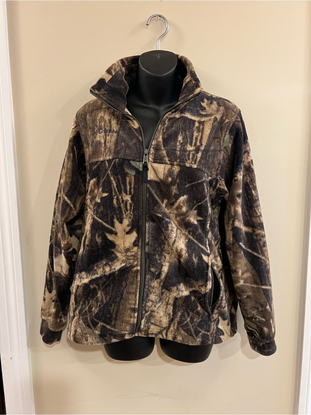 Columbia Realtree-style Camo Fleece Jacket - Brown/Black